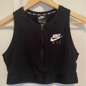 Nike Air Cropped Zip Tank Size S